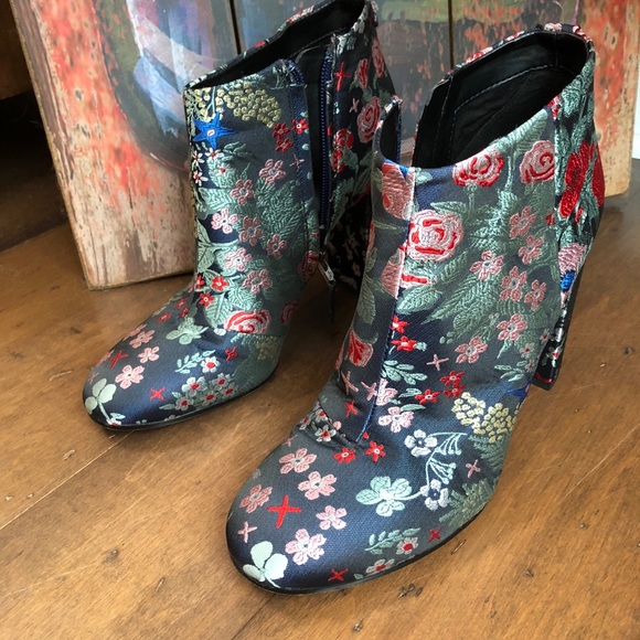 Sam Edelman Cambell Boots/Booties Jacquard Fabric - Picture 5 of 8